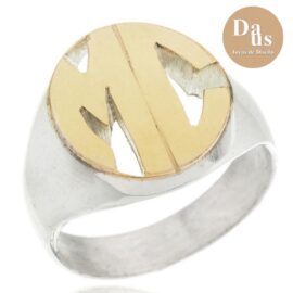 Anillo Sello Ovalo Double Grande