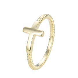 Anillo Cruz Gold