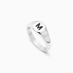 Anillo Sello Oval Grabado