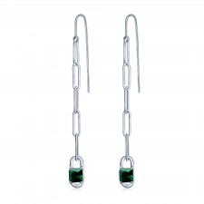 Aros Eslabones Largos Verde