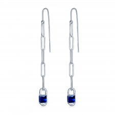 Aros Eslabones Largos Azul