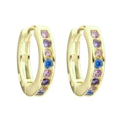Argollas Gold Multicolor