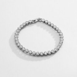 Pulseras Tennis en Plata con Circones