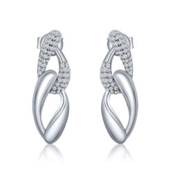 Aros doble eslabon con piedras