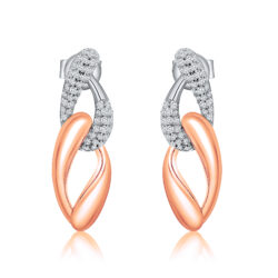 Aros doble eslabon con piedras