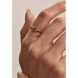 Anillo de oro 18k con corazón
