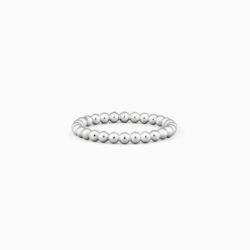 Anillo Bolitas en Plata