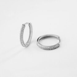 Par de aros pavé
