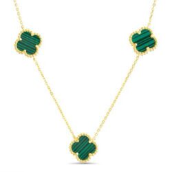 Conjunto trebol dorado con verde 45 cm