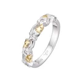 Anillo Estrellas Bicolor
