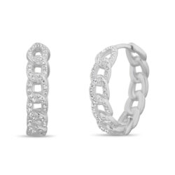 Par aros argollita cuban link grandes