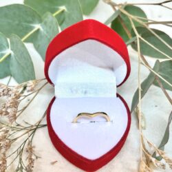 Anillo de oro en V