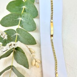Pulsera Para Grabar Oro 18K