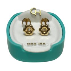 Abridores florcitas caladas oro 18 k