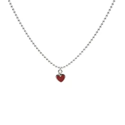Cadena bolitas con Corazón