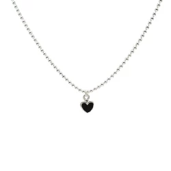 Cadena bolitas con Corazón
