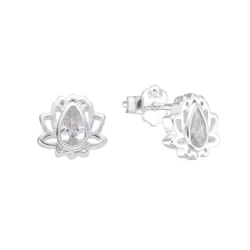 Par de aros flor de loto