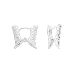 Argollas forma de mariposa