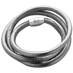 Pulsera Collar BYOD Cuero y Plata 925